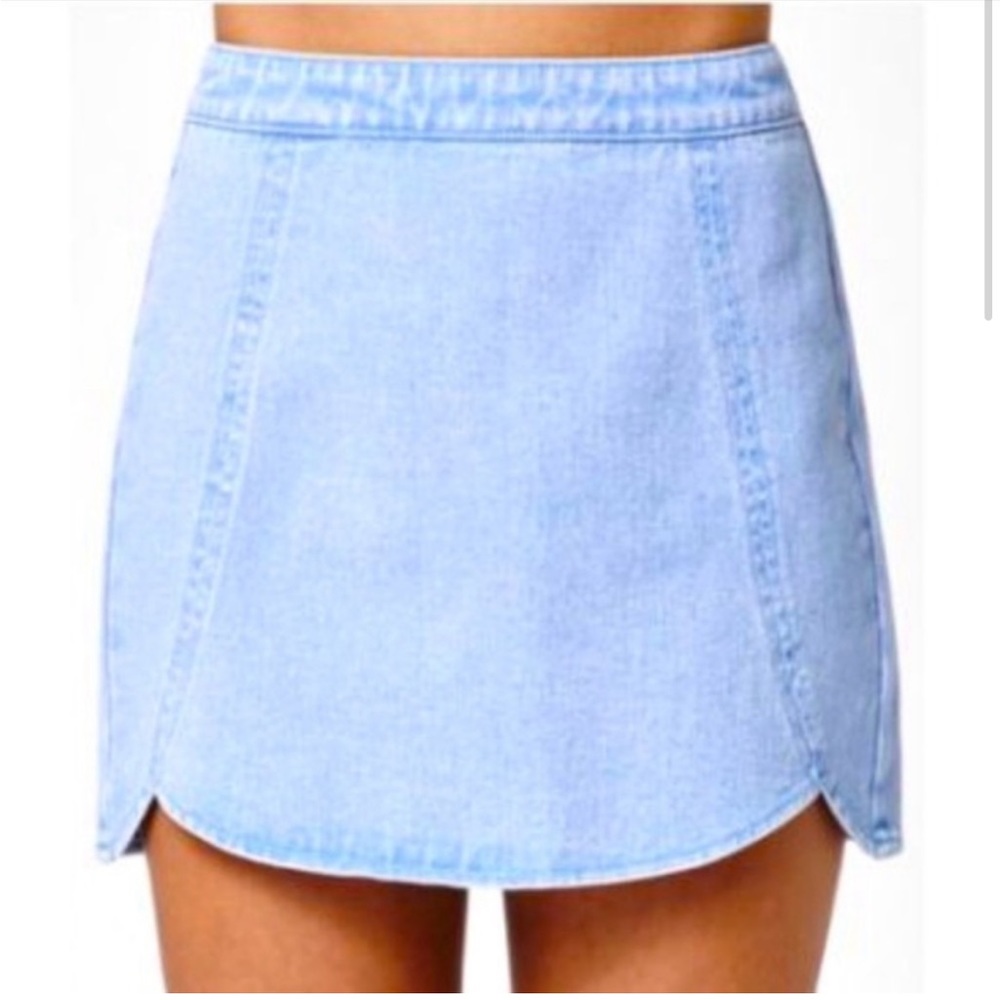 SOLD EUC PacSun Scalloped Denim Skirt